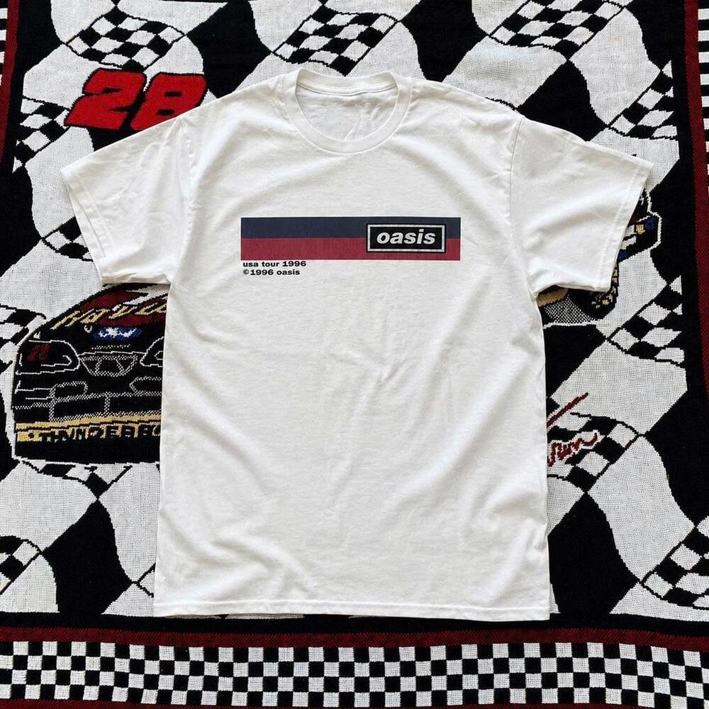 White Oasis Graphic Tee Band Tee